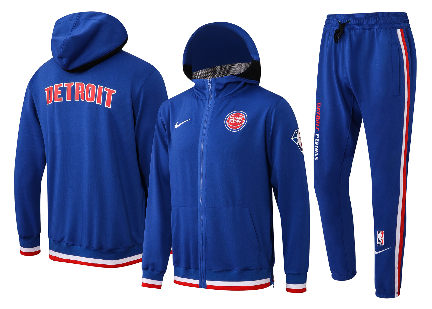 Men Detroit Pistons blue  2024 NBA Nike Training suit